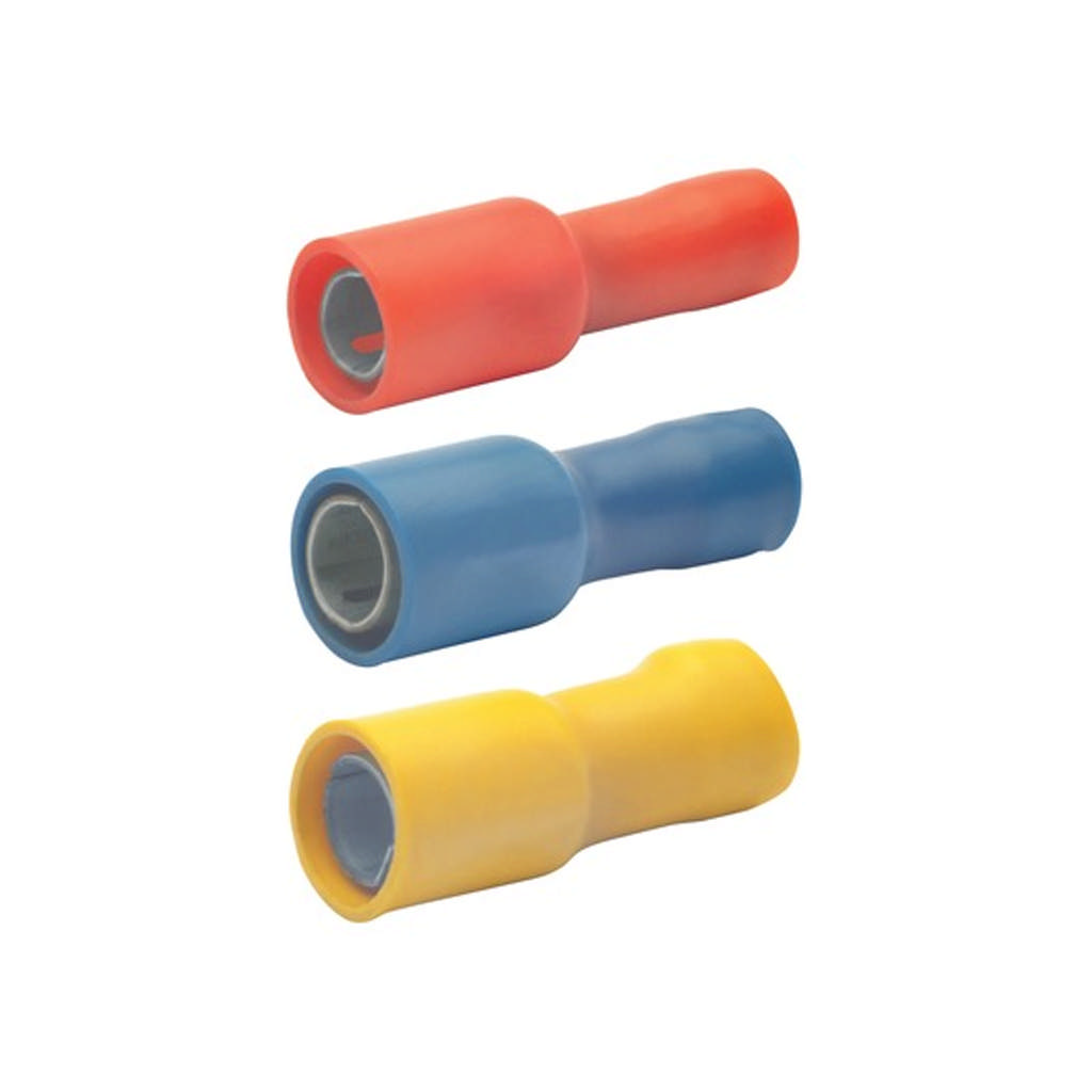 Geïsoleerde ronde vrouwelijke stekkers