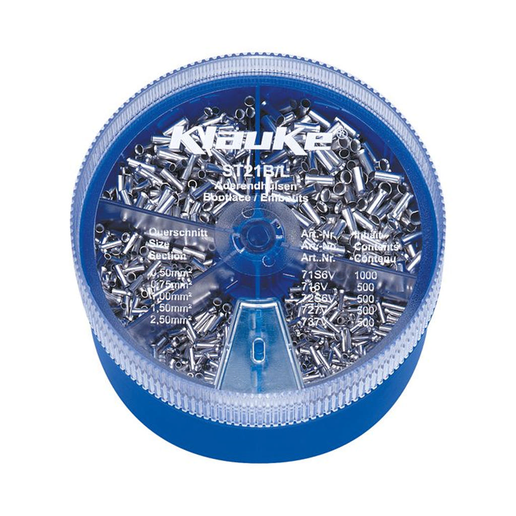 ST21B - Doos met niet-geïsoleerde hulzen 0.5 - 2.5mm²