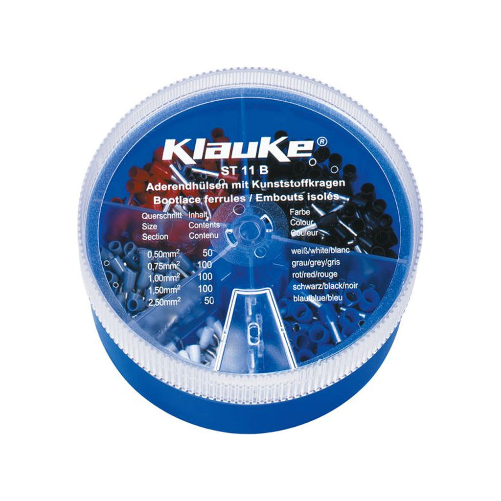 ST11B - Doos met geïsoleerde hulzen 0.5 - 2.5mm², DIN 46228