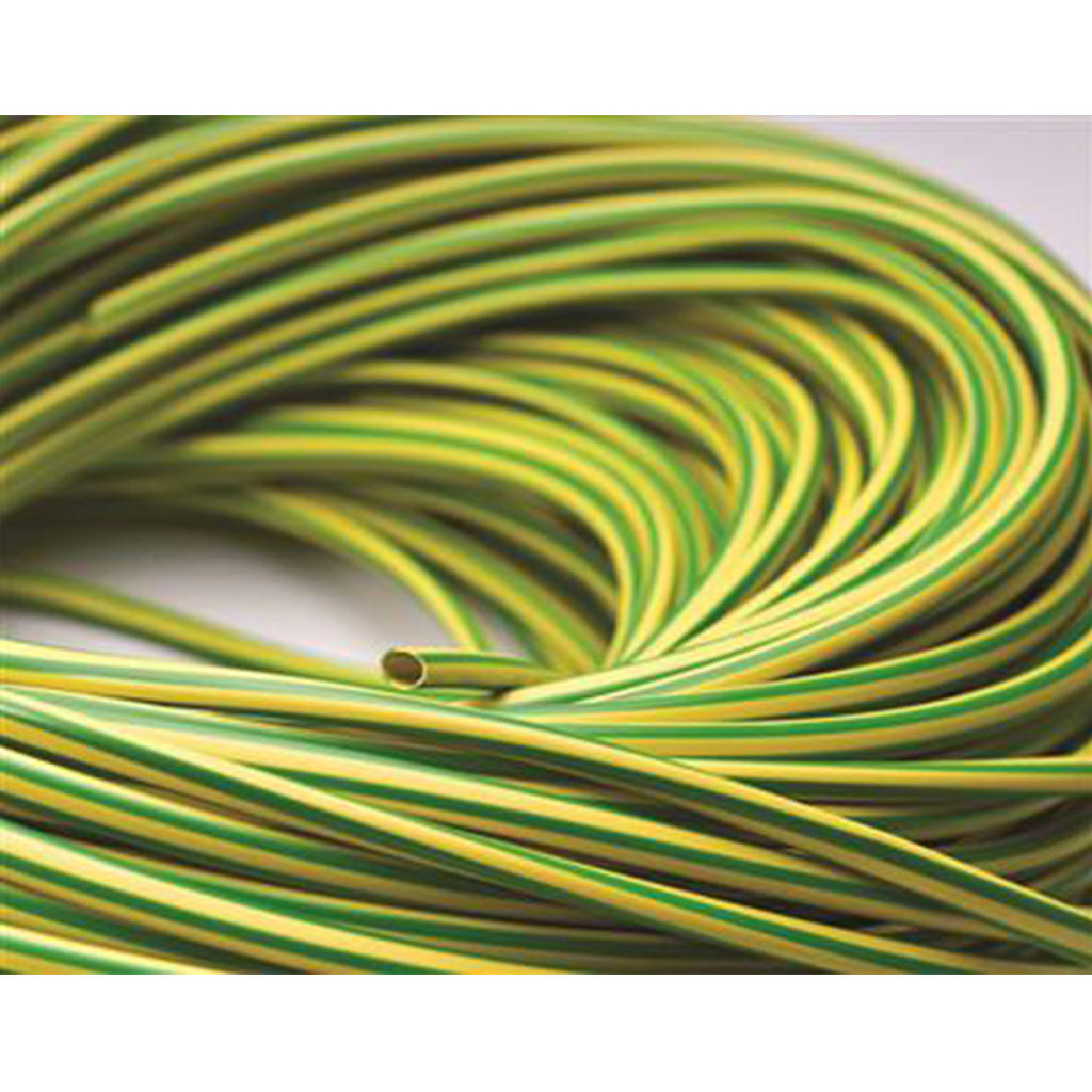 PVC kous geel/groen op spoel - Type GY