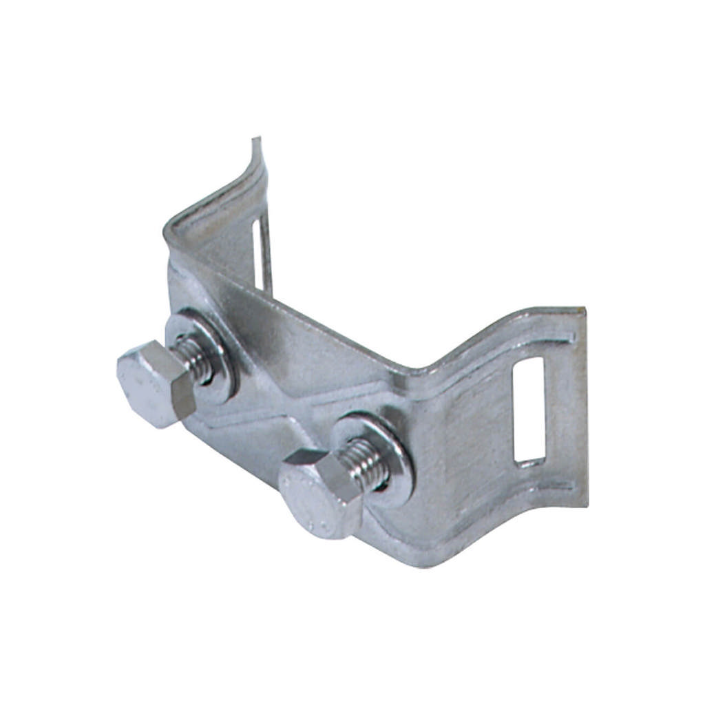 Bevestigingsbeugel verbrede U-vorm met 2 bouten - RVS (V2A)