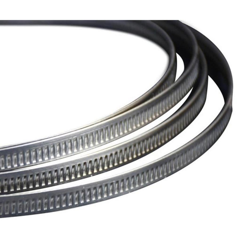 Bevestigingsband RVS getand - AISI 304