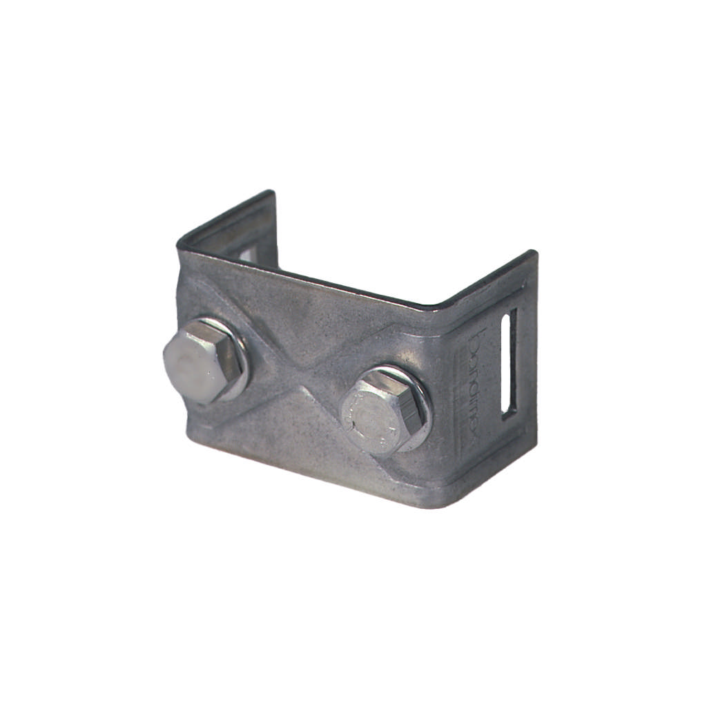 Bevestigingsbeugel U-vorm met 2 bouten - RVS (V2A)