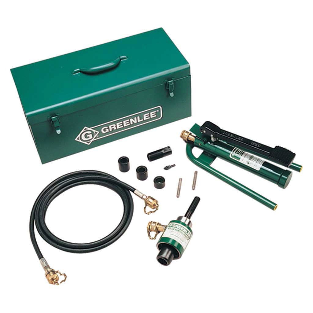 Slug Buster® handhydraulische ponsset met voetpomp