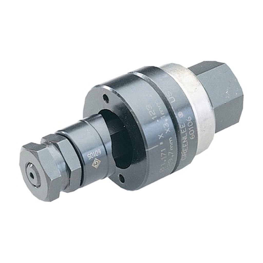 Ronde pons met inkeping - compleet