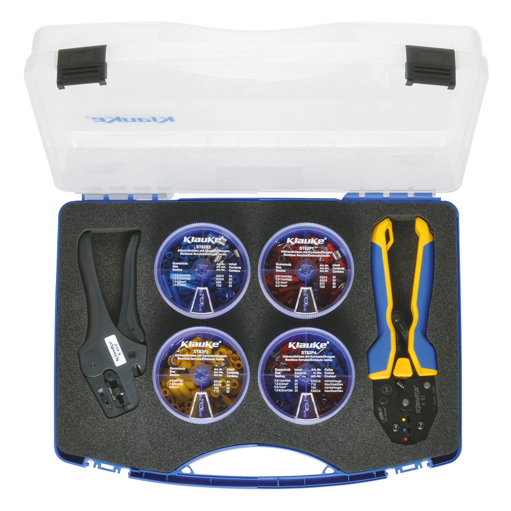 SK82P - Assortimentskoffer met geïsoleerde kabelconnectoren en gereedschap