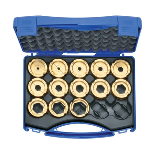 Persmatrijzenset 6-300 mm² D22 in kunststof koffer