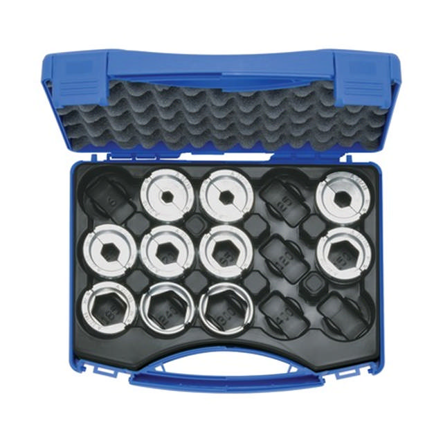 Persmatrijzenset 10-300 mm² A22 kunststof koffer, 11-delig