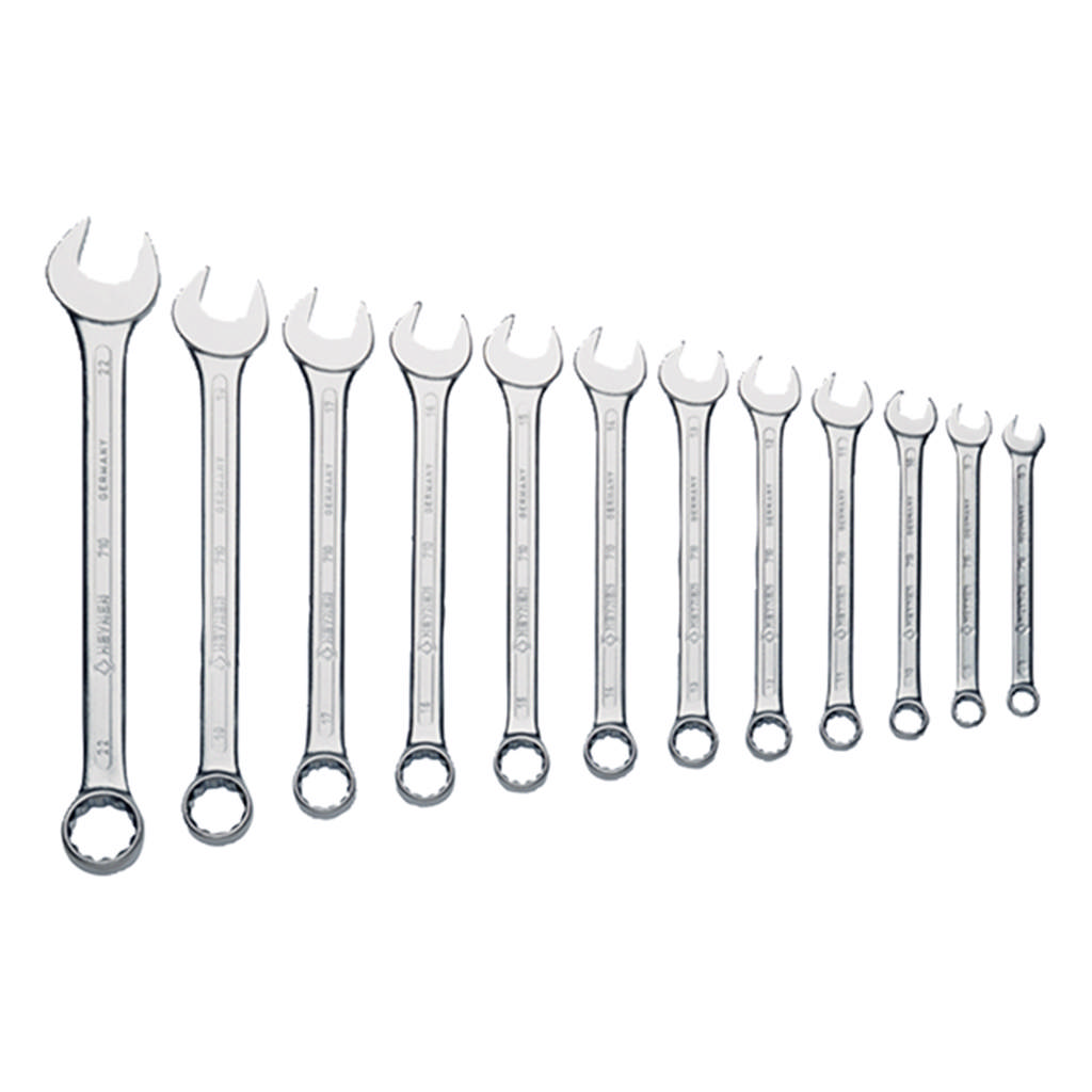 Steek-/ringsleutelset 12-delig