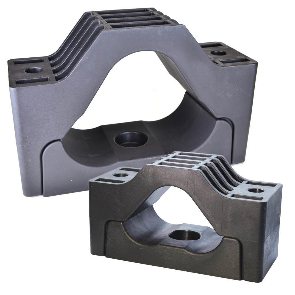 Kunststof kabelbeugels voor driehoeksverband, type TRI Trefoil