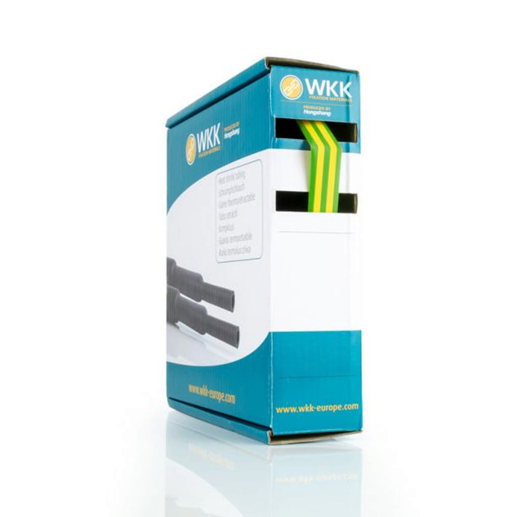 Krimpkousen h-2F(YG) 3:1 geel/groen, minibox