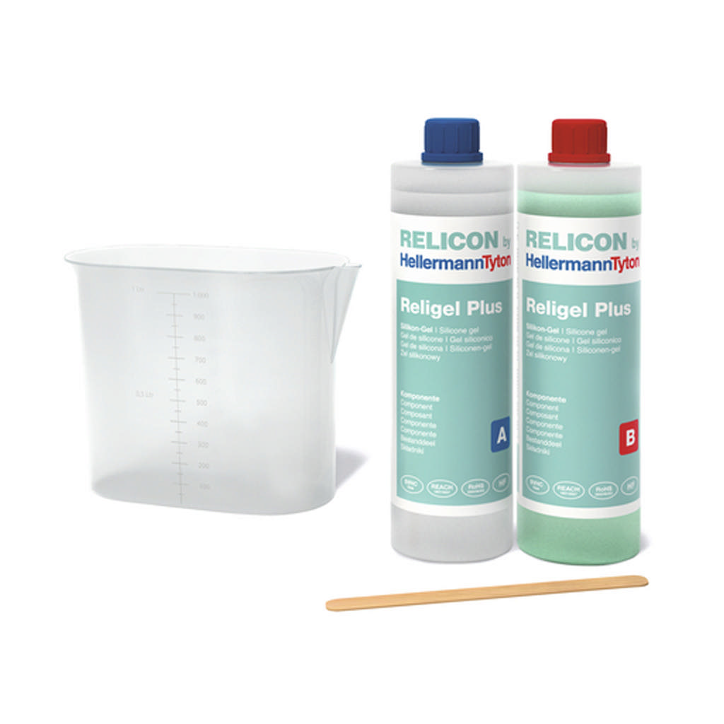 Gel, siliconen (SI), groen/transparent