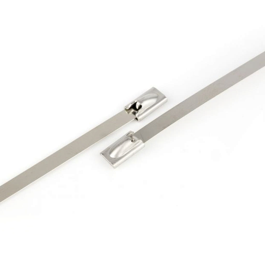 RVS kabelbinders ball-lock AISI 316 - ongecoat