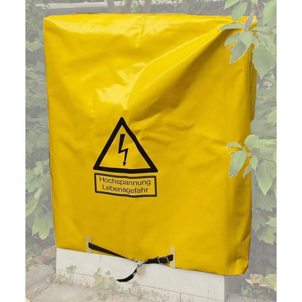 Beschermhoes voor electriciteitskasten geel 