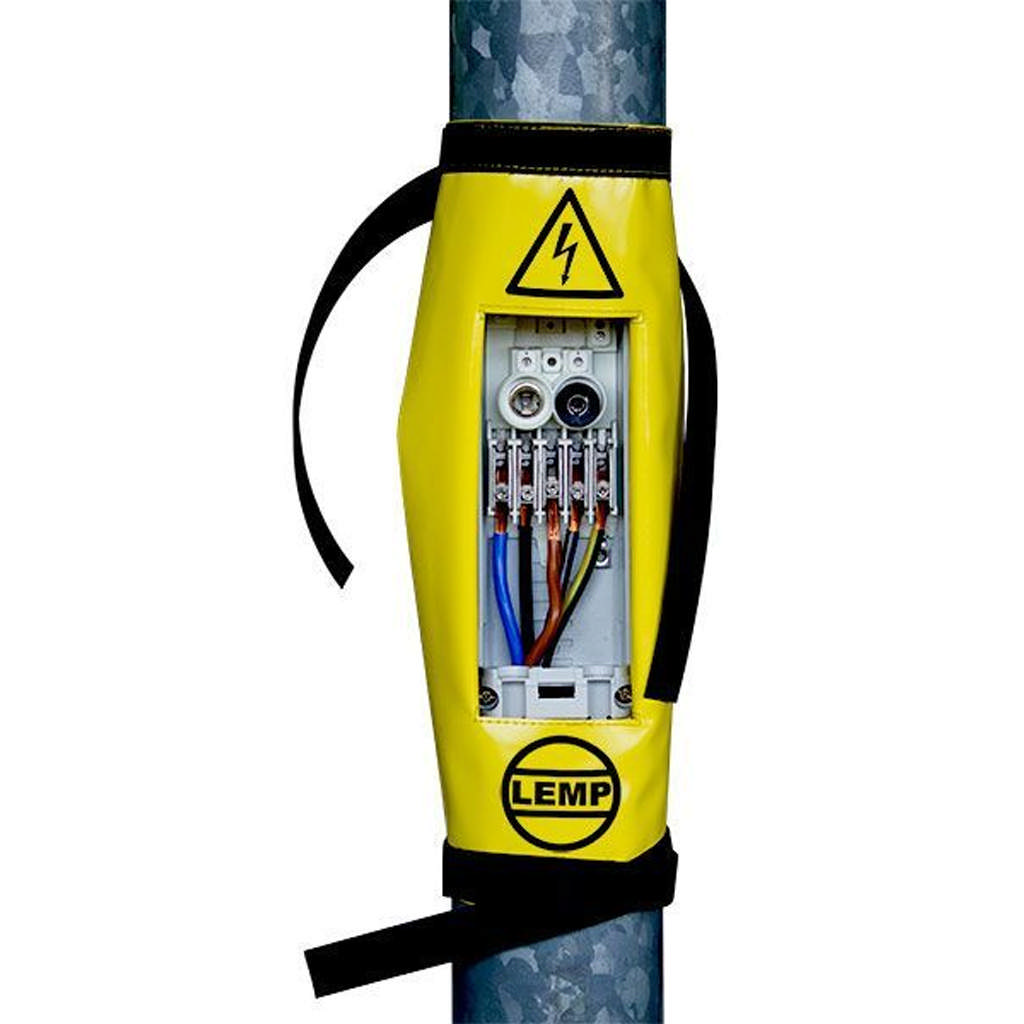 Afdekhoes voor verlichtingsmasten