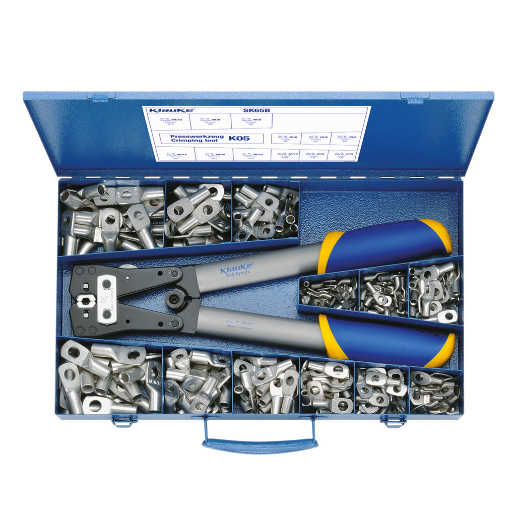 SK65BF - Assortimentskoffer met kabelschoenen en persgereedschap