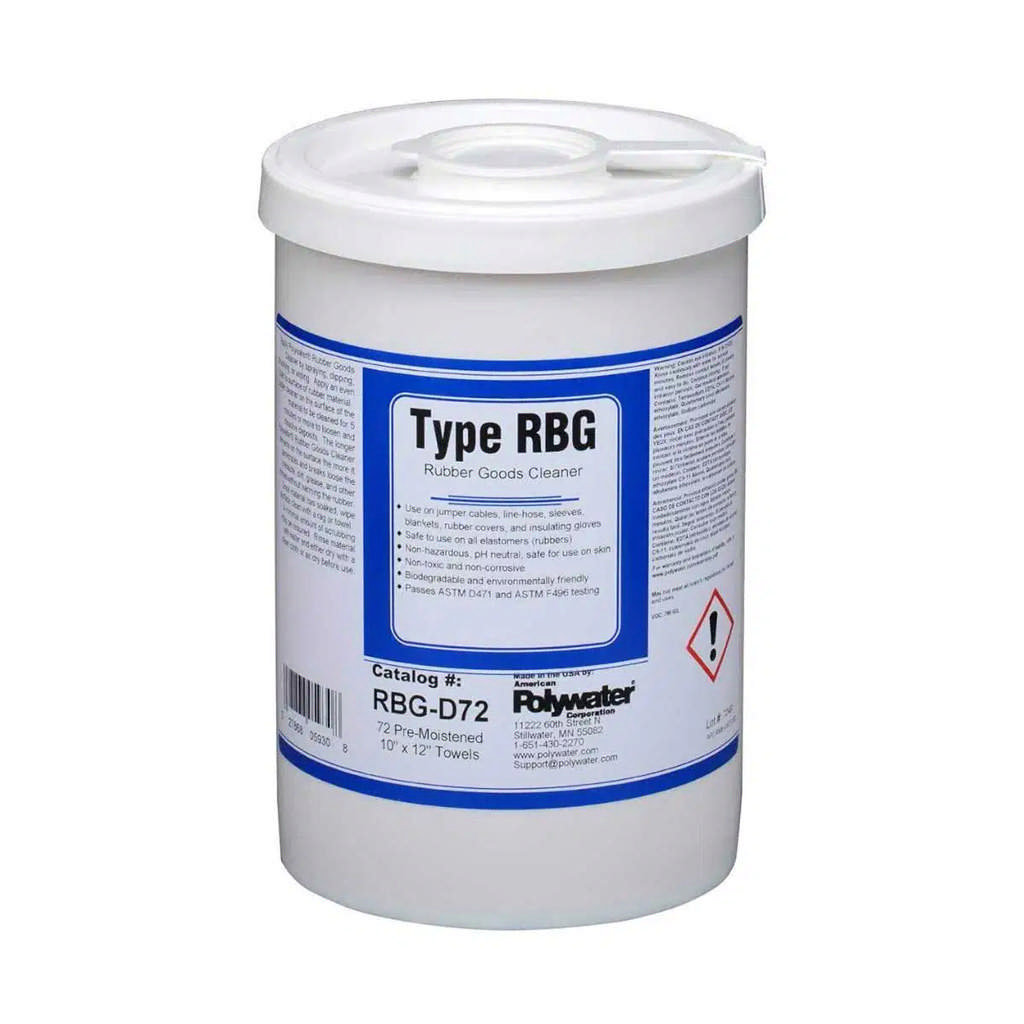 Type RBG™ reiniger voor rubber isolatiemiddelen